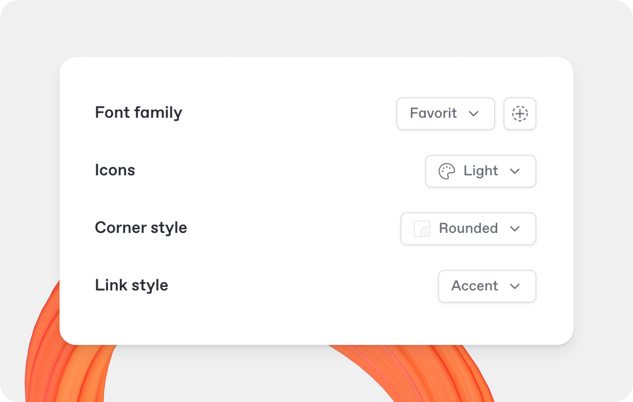 A GitBook screenshot showing site style settings
